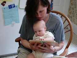 Reading to an infant