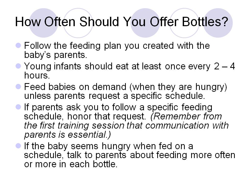 How Often Should You Offer Bottles?