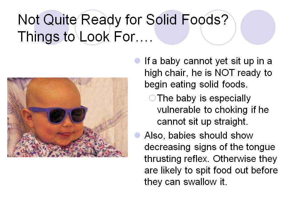 Not Quite Ready for Solid Foods? Things to Look For….