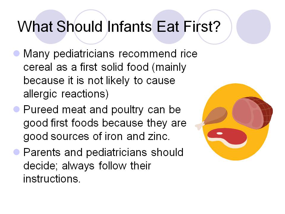 What Should Infants Eat First?