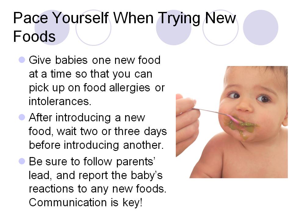 Pace Yourself When Trying New Foods