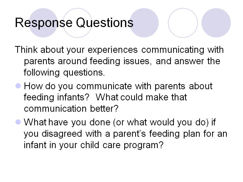 Response Questions