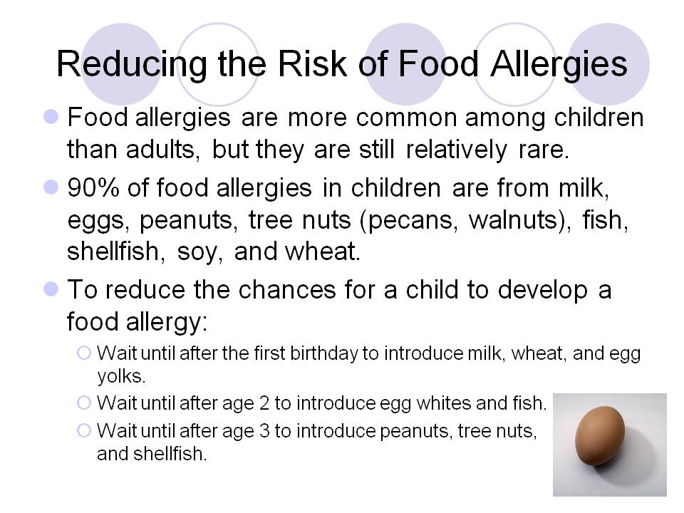 Reducing the Risk of Food Allergies