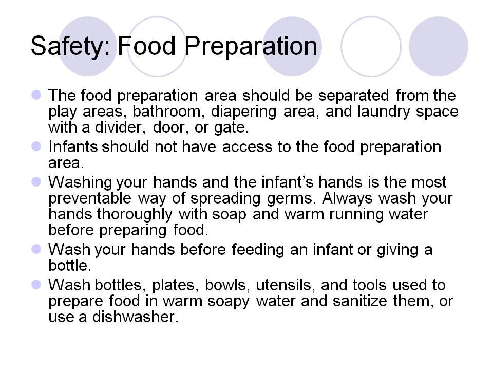 Safety: Food Preparation