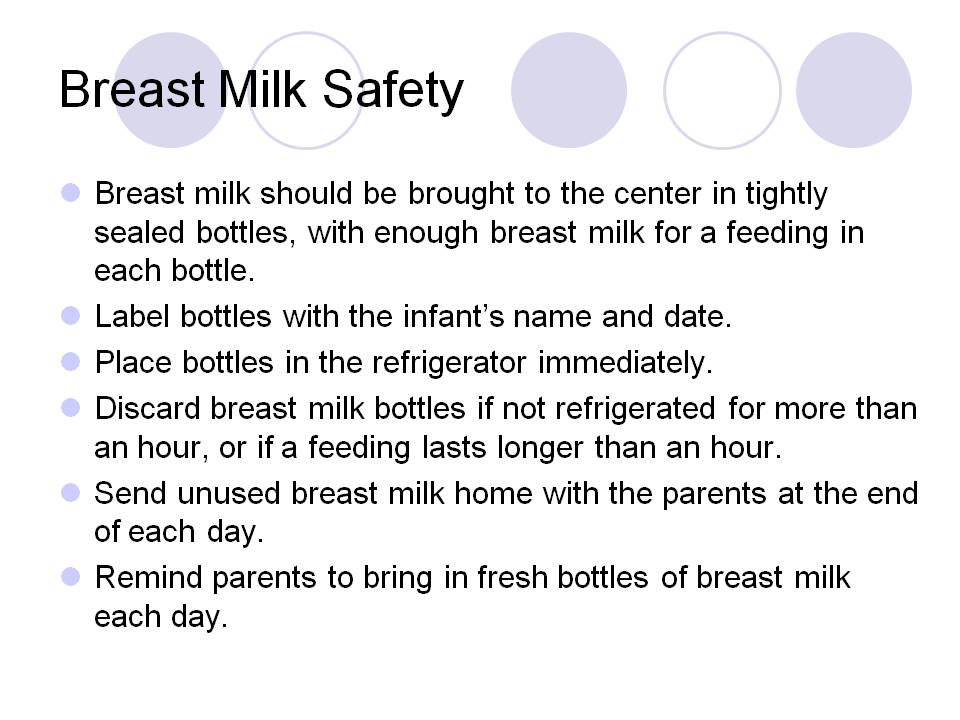 Breast Milk Safety