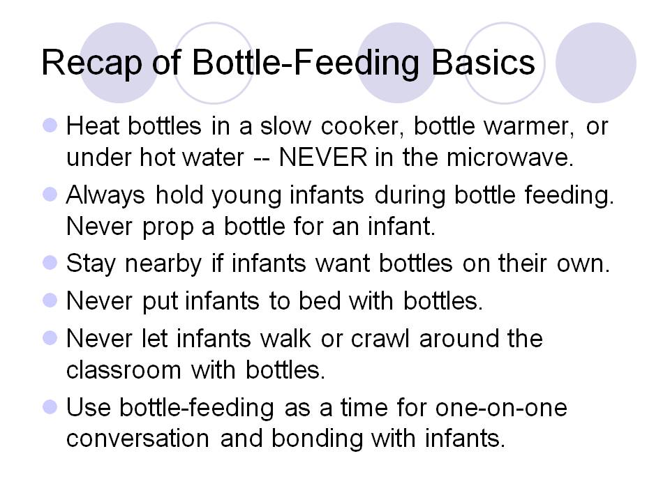 Recap of Bottle-Feeding Basics