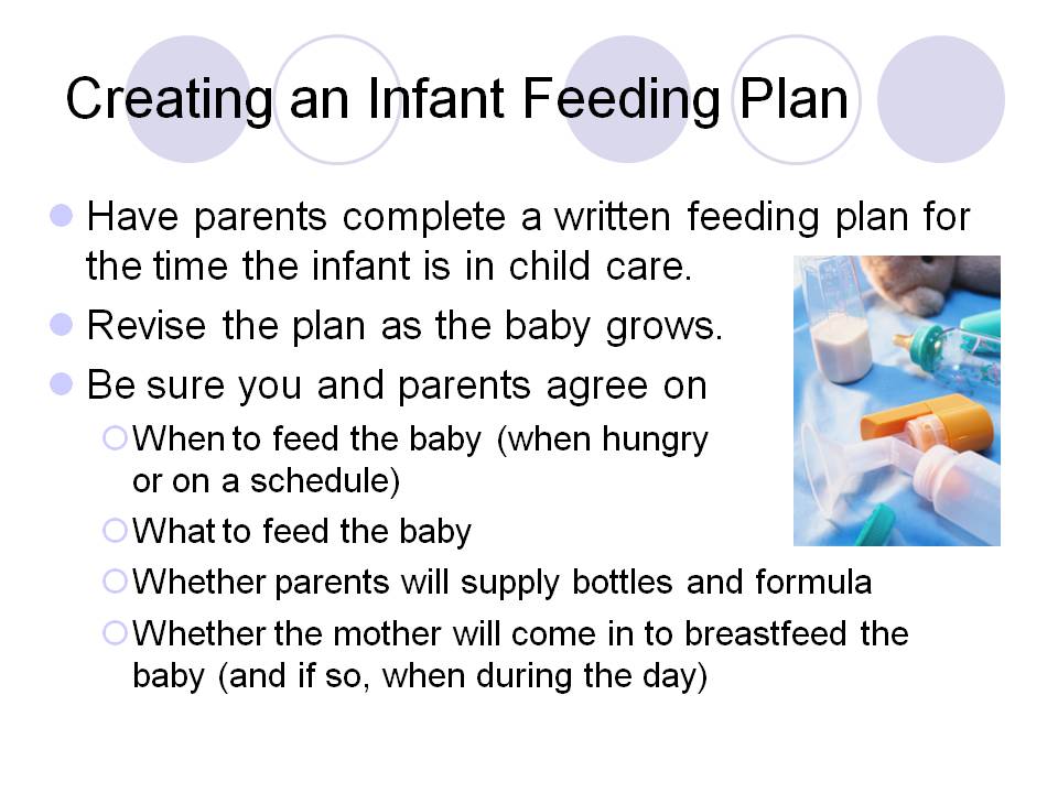 Creating an Infant Feeding Plan