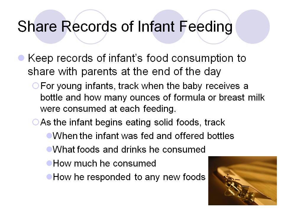 Share Records of Infant Feeding