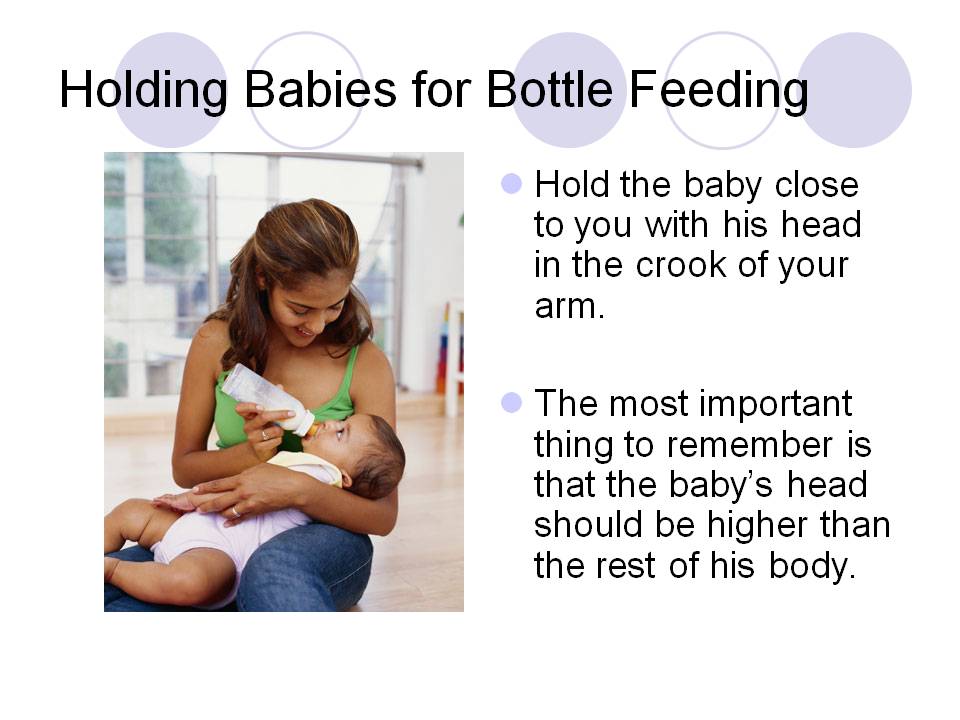 Holding Babies for Bottle Feeding