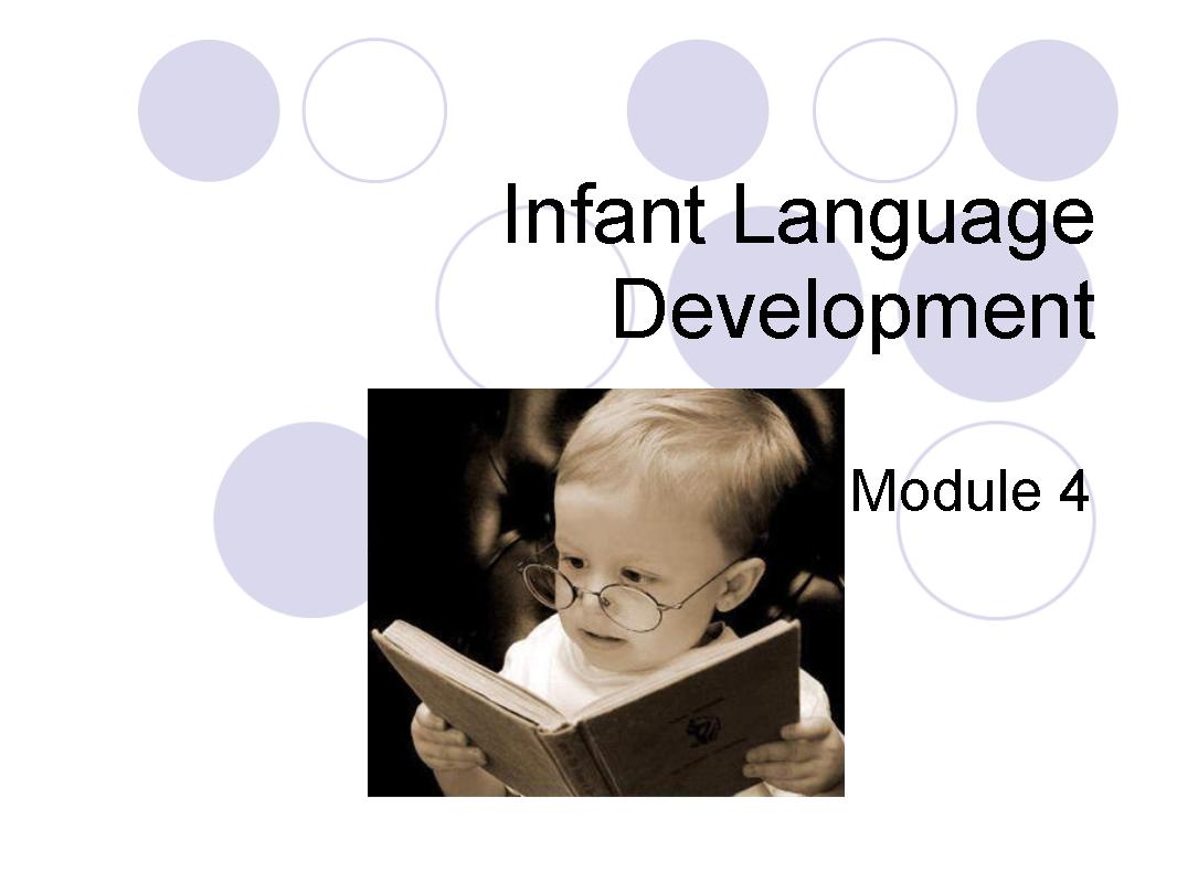 Infant Language Development