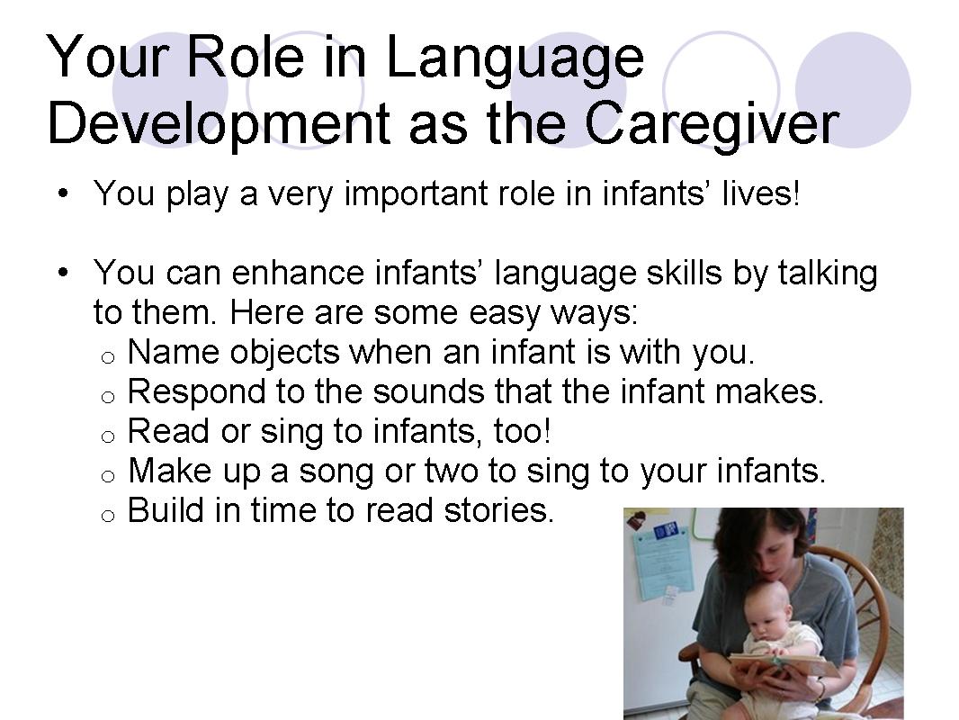 Your Role in Language Development as the Caregiver