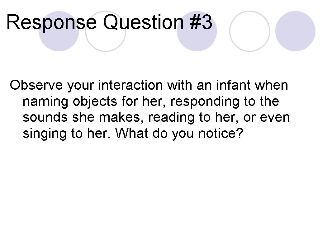 Response Question #3