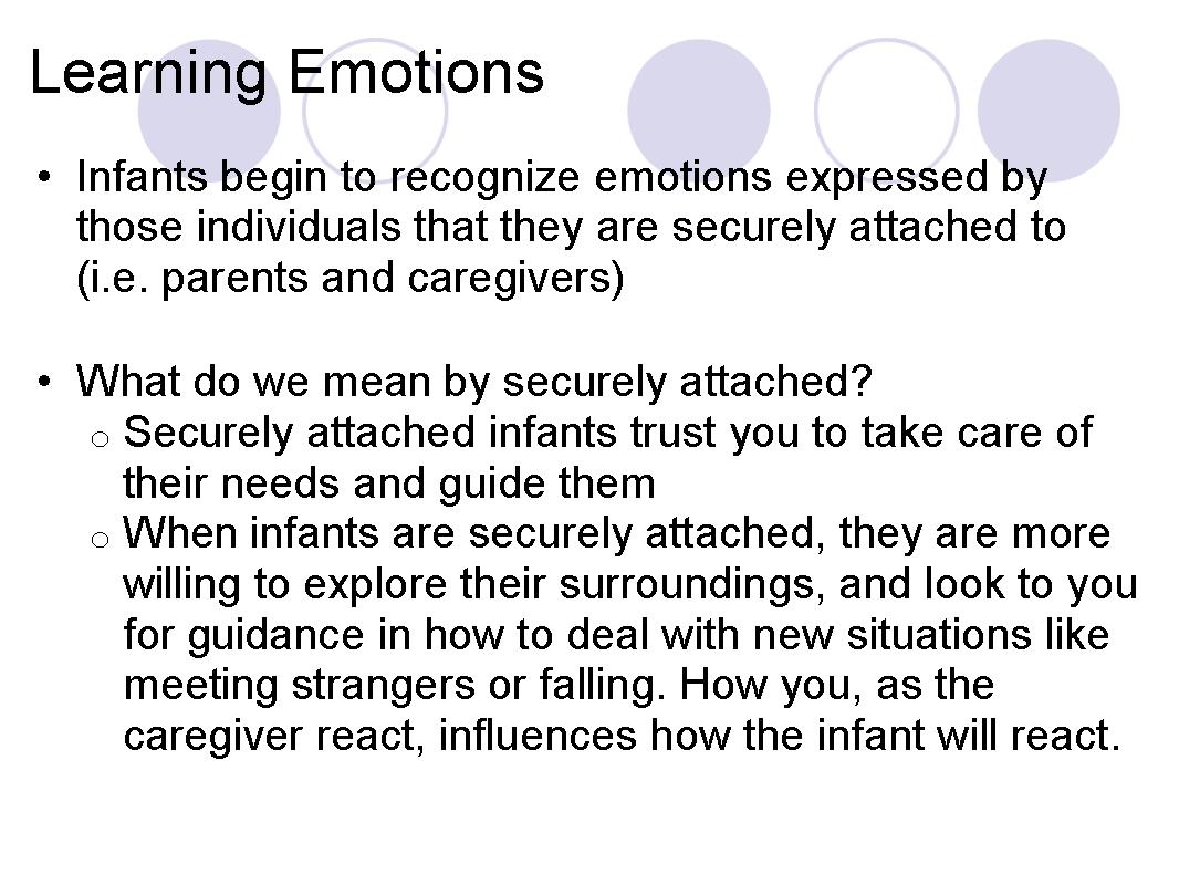 Learning Emotions