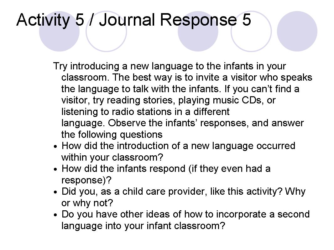 Activity 5 / Journal Response 5