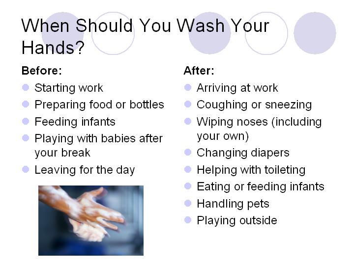 When Should You Wash Your Hands?