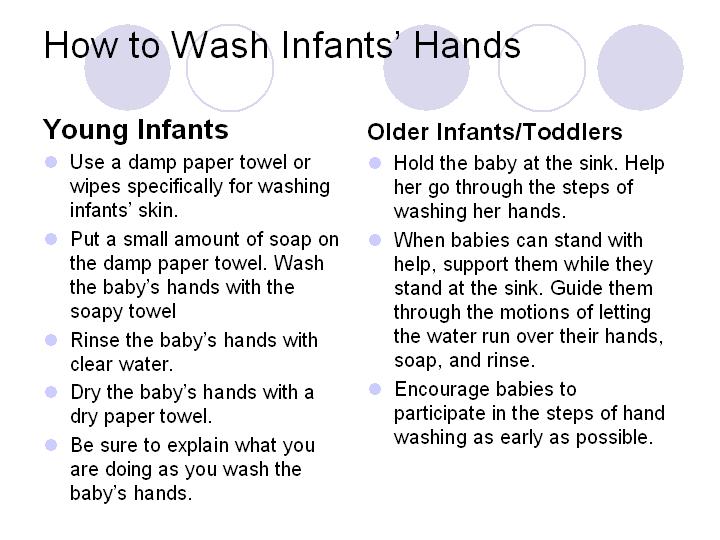 How to Wash Infants’ Hands