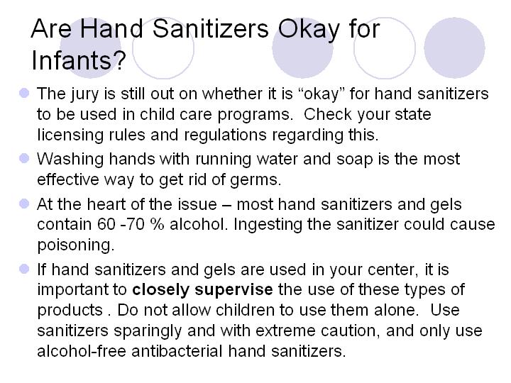 Are Hand Sanitizers Okay for Infants?