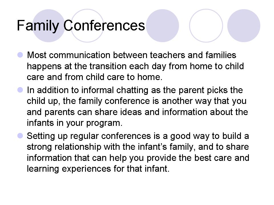 Family Conferences